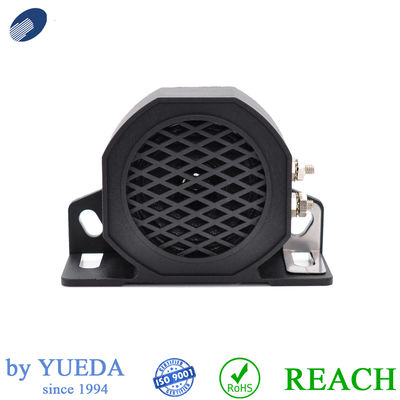 Black Backup Warning Beeper 97dB Custom Human Voice Epoxy Resin IP68 Reverse Beeper For Car