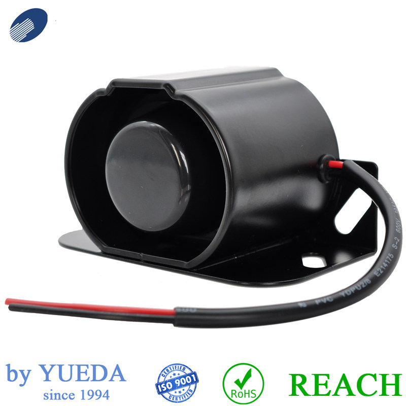 112dB Steel Autozone Backup Alarm black IP68 Reverse Buzzer For Truck